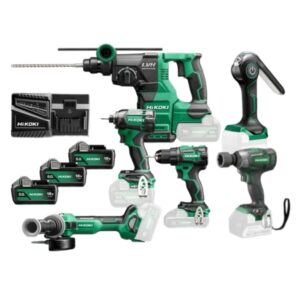 HiKOKI HI18V6D Combipack 6 delig 3x 18V 5,0AH